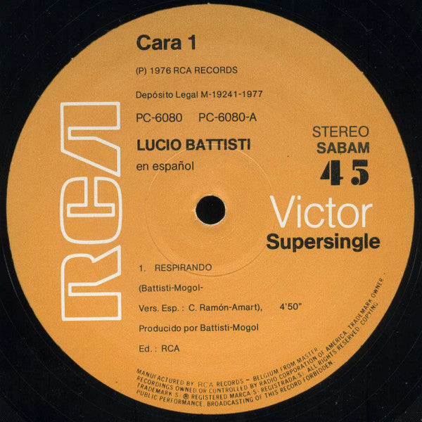 Lucio Battisti -El Velero / Respirando