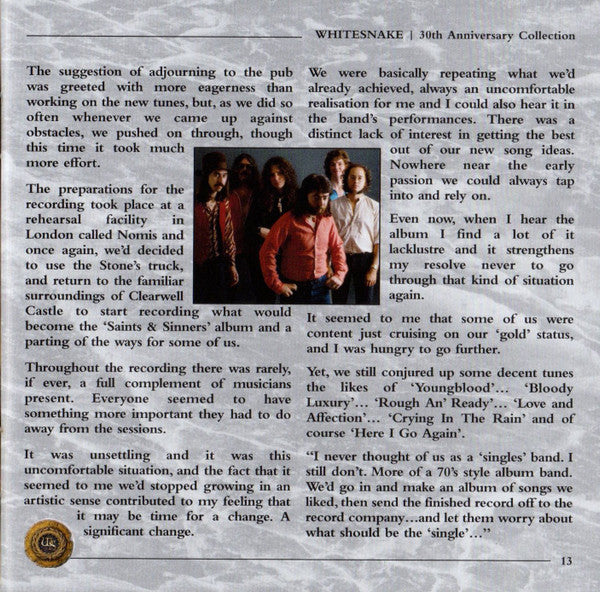 Whitesnake -30th Anniversary Collection