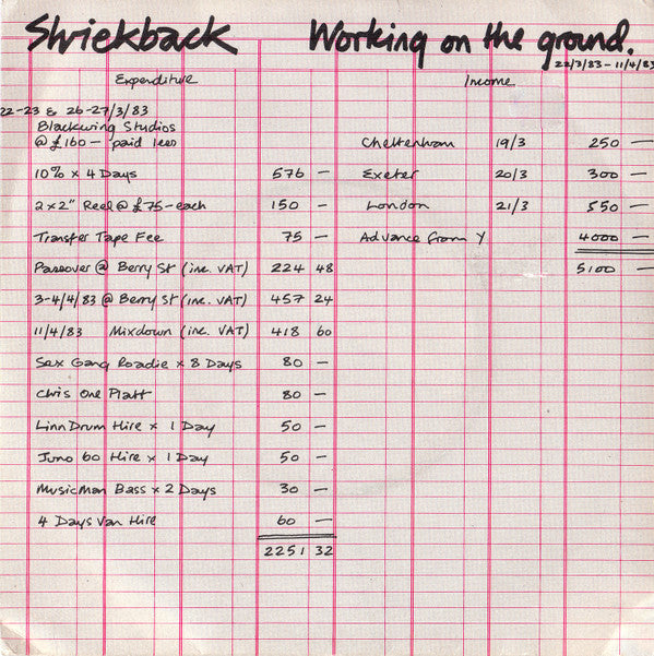 Shriekback -Working On The Ground