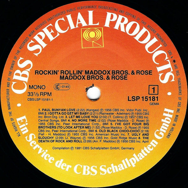 Maddox Bros. & Rose* -Rockin' Rollin'