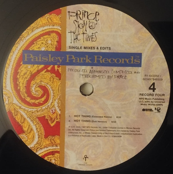 Prince -Sign "O" The Times