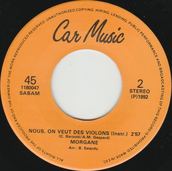 Morgane (2) -Nous, On Veut Des Violons