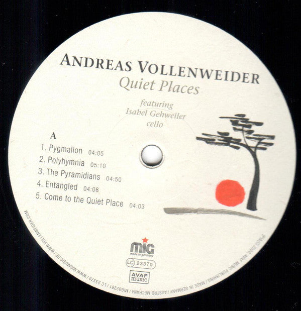 Andreas Vollenweider Featuring Isabel Gehweiler -Quiet Places