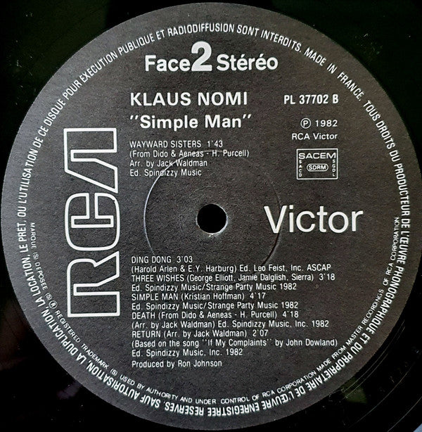 Klaus Nomi -Simple Man