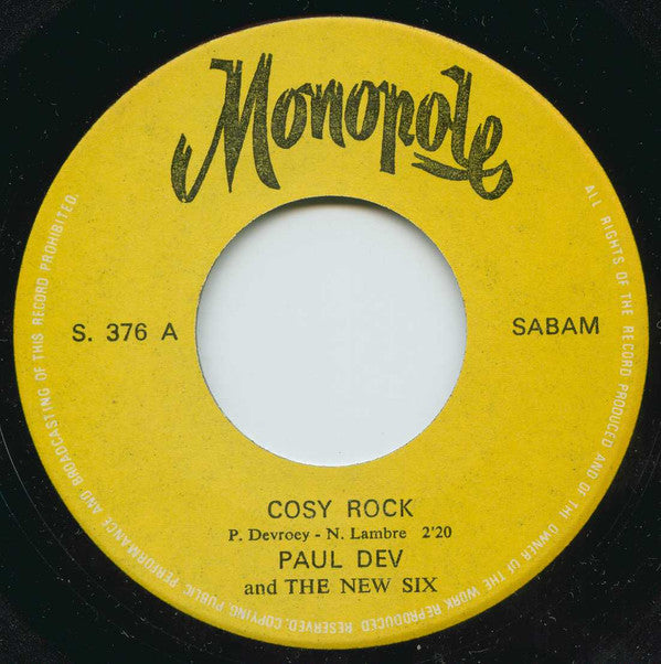 Paul Dev And The New Six -Cosy Rock / Dream