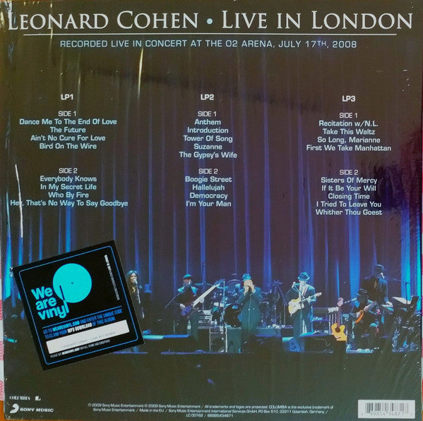 Leonard Cohen -Live In London