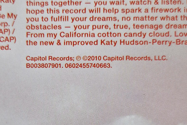 Katy Perry -Teenage Dream