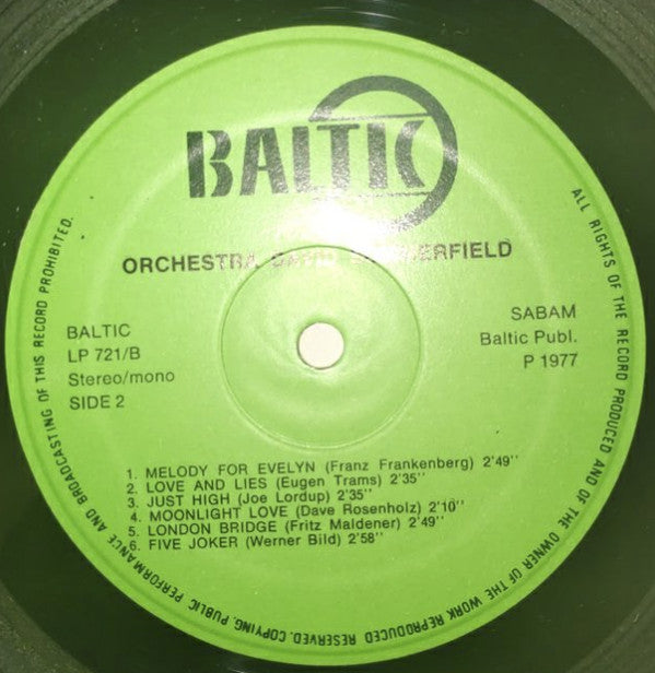 Orchestra David Summerfield* -Baltic International Music Recording Nr 721