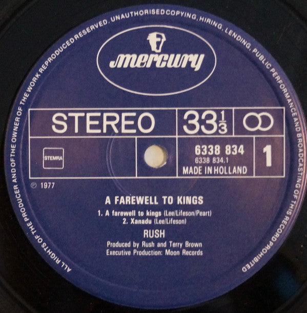 Rush -A Farewell To Kings