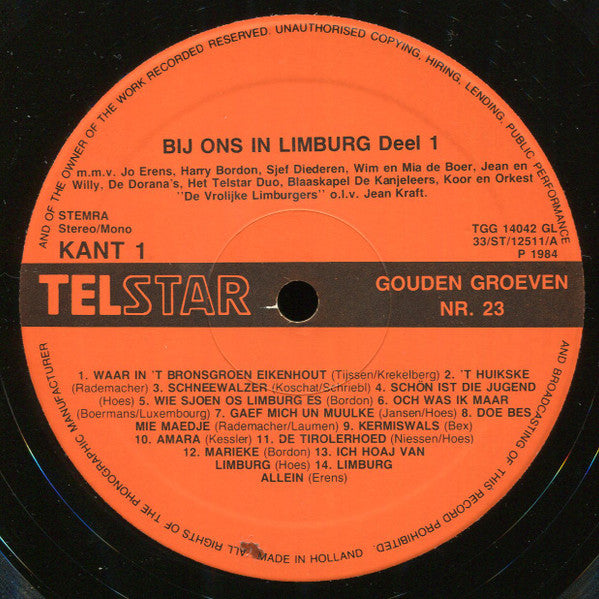 Various -Bij Ons In Limburg Deel 1