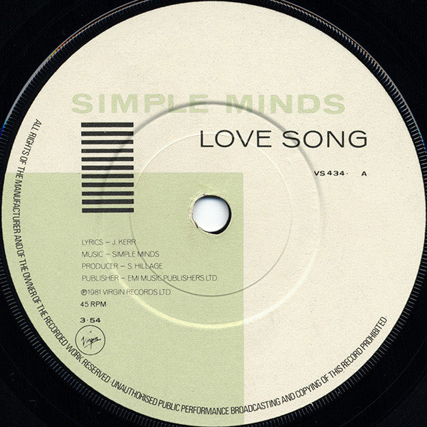 Simple Minds -Love Song