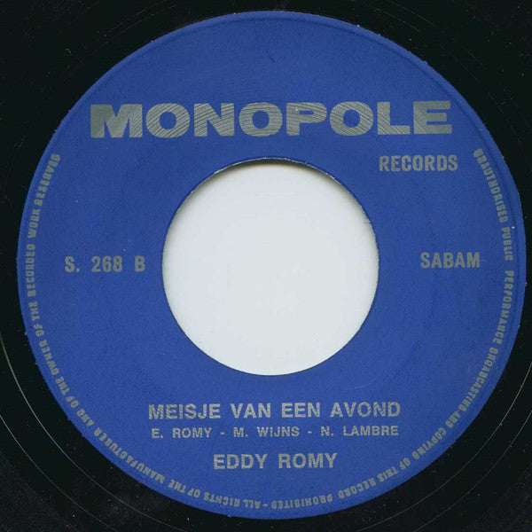 Eddy Romy -De Eerste Liefde Kost Je Altijd Tranen