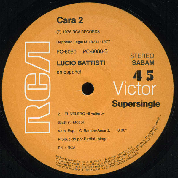 Lucio Battisti -El Velero / Respirando