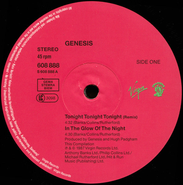 Genesis - Tonight, Tonight, Tonight (Remix Long Version)