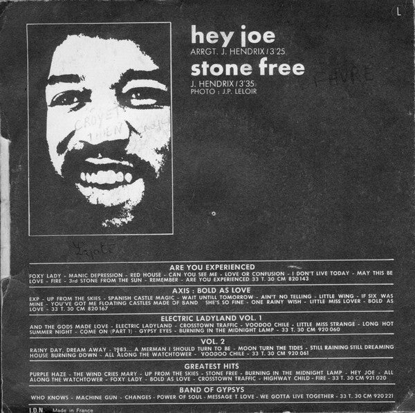 Jimi Hendrix -Hey Joe