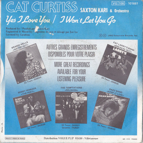 Cat Curtiss / Saxton Kari And Orchestra -Yes I Love You