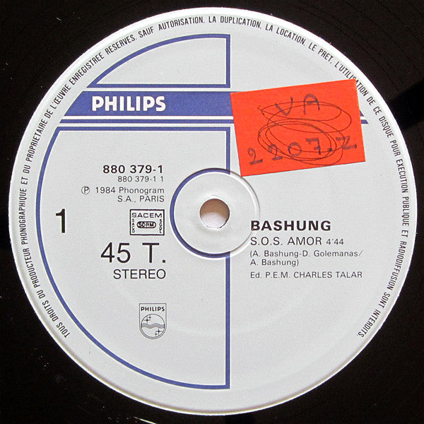 Bashung* -S.O.S. Amor / Les Européennes
