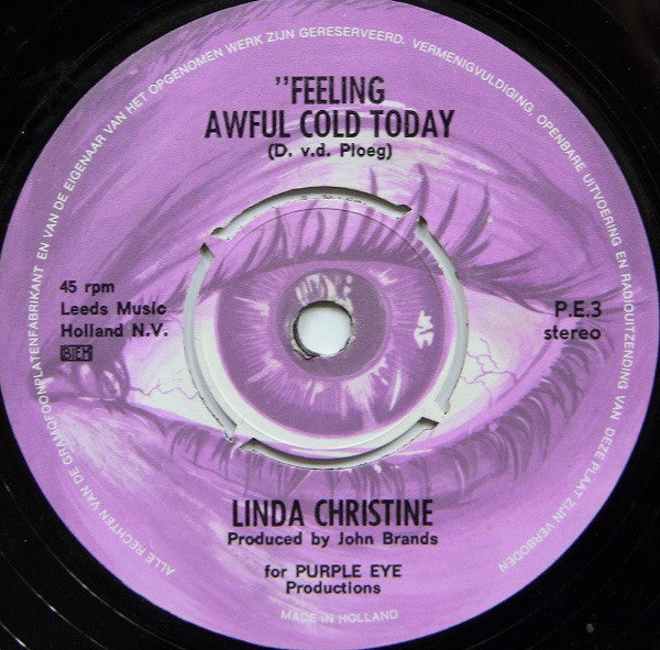 Linda Christine -Send Me No More Letters / Feeling Awful Cold Today