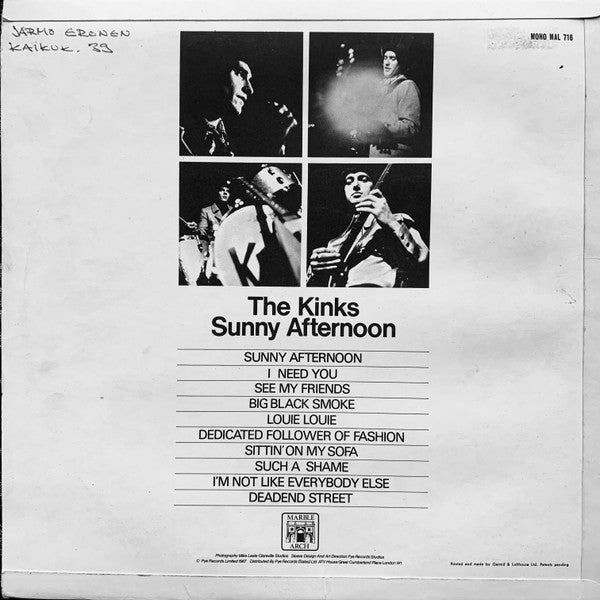 The Kinks -Sunny Afternoon