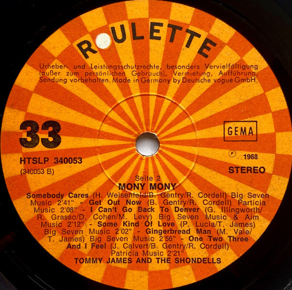 Tommy James &amp; The Shondells - Mony Mony