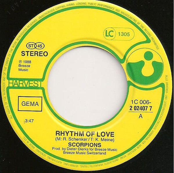 Scorpions -Rhythm Of Love
