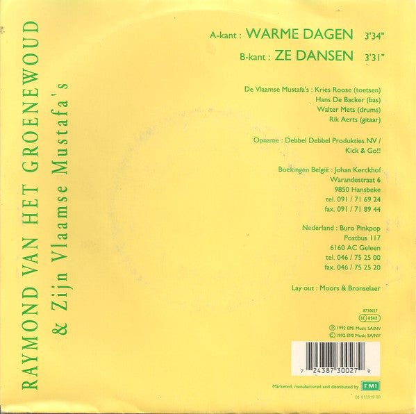 Raymond Van Het Groenewoud & Zijn Vlaamse Mustafa's -Warme Dagen