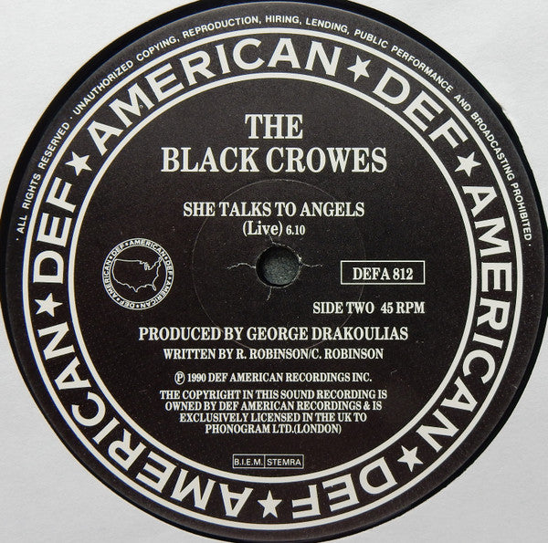 The Black Crowes -Jealous Again / She Talks To Angels