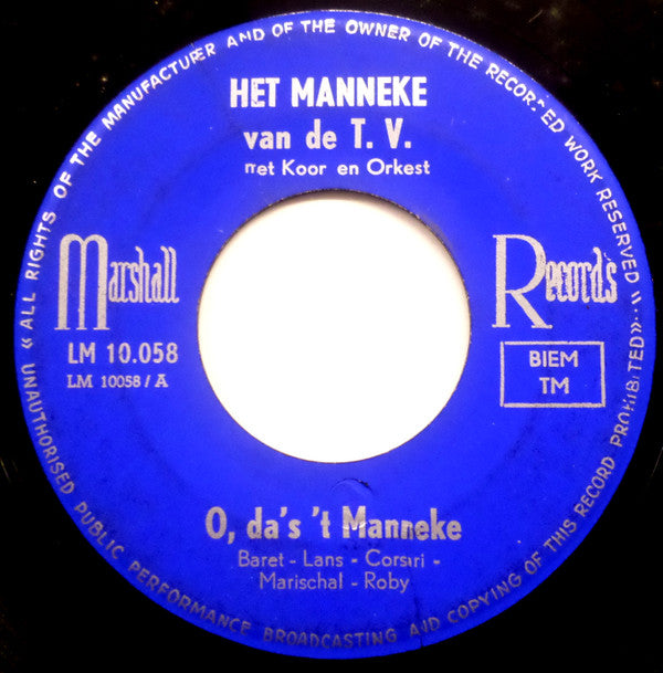 Het Manneke Van De T. V. -O, Da's 't Manneke / De Tango Van Het Manneke