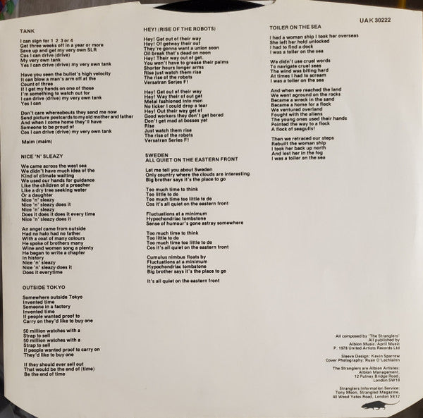 The Stranglers -Black And White