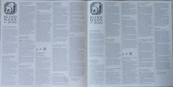 10,000 Maniacs -Blind Man's Zoo