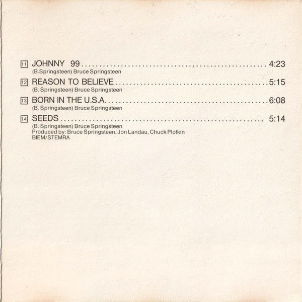 Bruce Springsteen & The E-Street Band -Live/1975-85