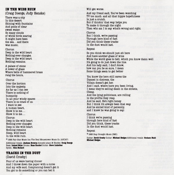 David Crosby -Oh Yes I Can