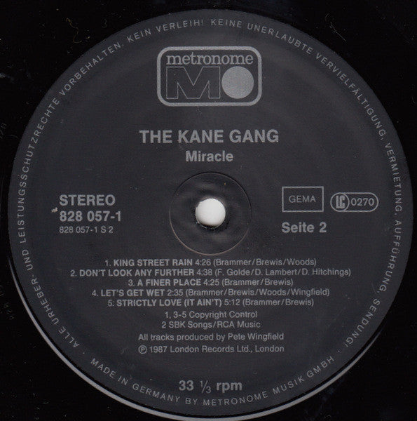 The Kane Gang - Miracle