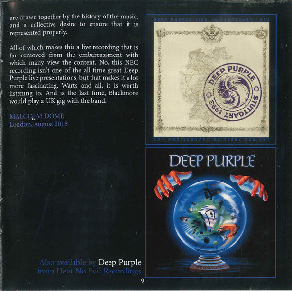 Deep Purple -Live At The NEC 1993
