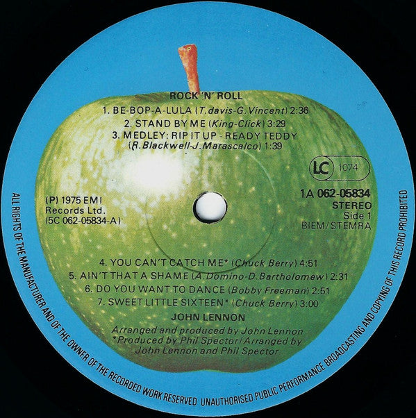 John Lennon -Rock 'N' Roll