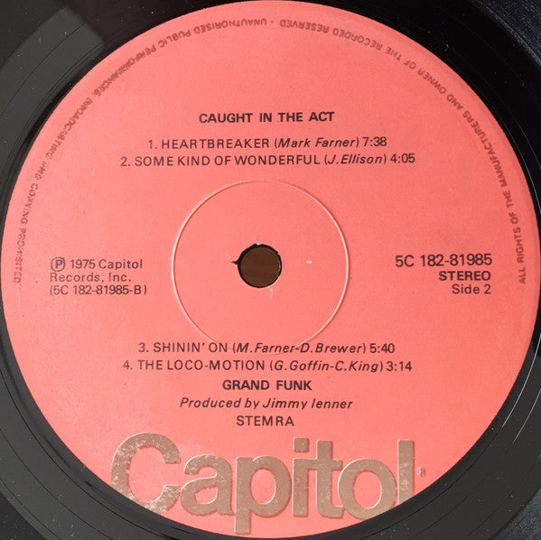 Grand Funk Railroad -Caught In The Act