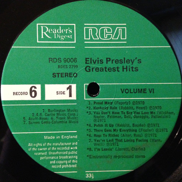 Elvis Presley -Elvis Presley's Greatest Hits