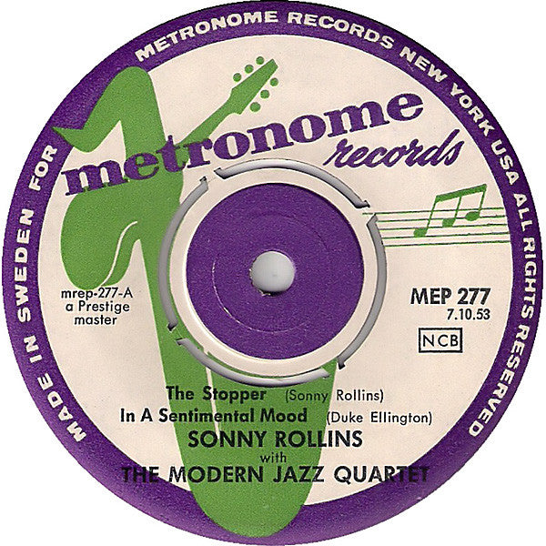 Sonny Rollins With The Modern Jazz Quartet - Sonny Rollins