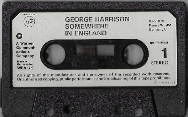 George Harrison - Somewhere In England