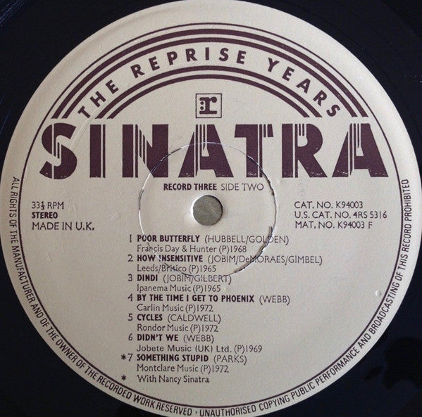 Frank Sinatra -Sinatra The Reprise Years