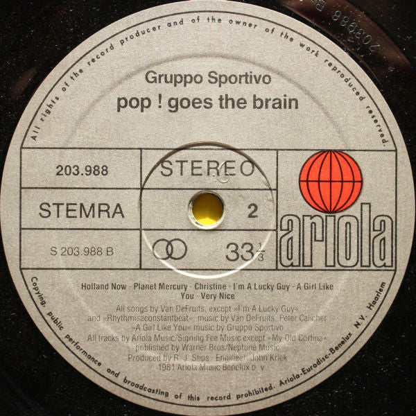 Gruppo Sportivo -Pop! Goes The Brain