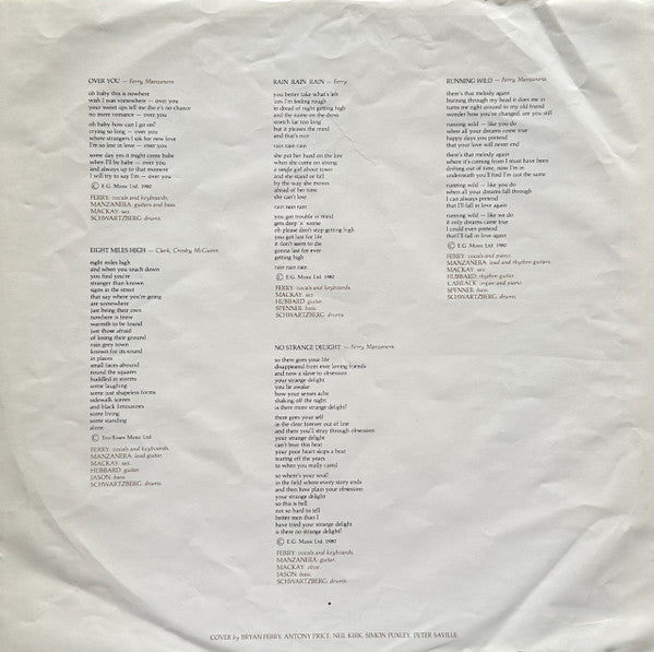 Roxy Music -Flesh + Blood