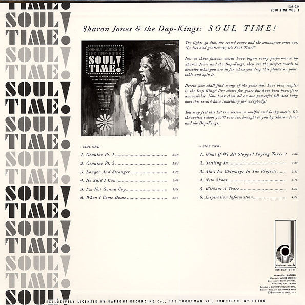 Sharon Jones & The Dap-Kings -Soul Time!