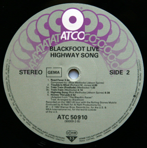 Blackfoot (3) -Highway Song Live