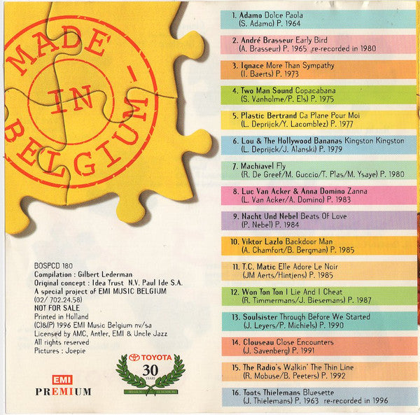 Various - Made In Belgium