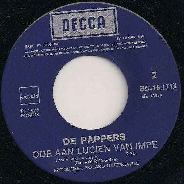 De Pappers -Ode Aan Lucien Van Impe