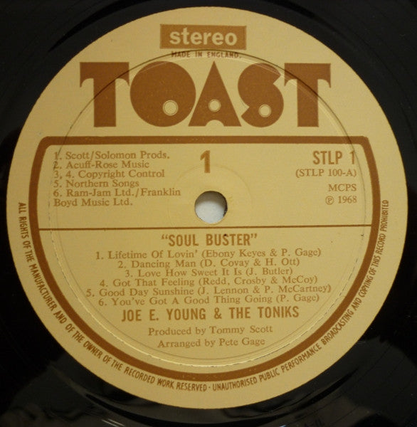 Joe E. Young &amp; The Toniks - Soul Buster!