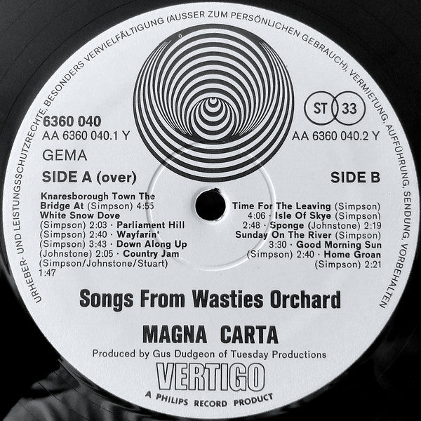 Magna Carta -Songs From Wasties Orchard