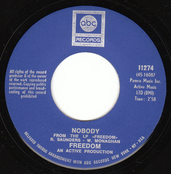 Freedom (9) -Nobody / Freedom