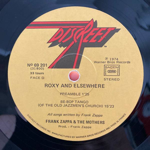 Zappa* / Mothers* -Roxy & Elsewhere